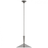 Visual Comfort & Co. Signature Collection Rosetta Large Pendant, 1-Light, LED, Polished Nickel, 18"W (ARN 5541PN D02QY) 