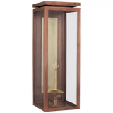 Visual Comfort & Co. Signature Collection Fresno Large 3/4 Gas Wall Lantern, 1-Light, Soft Copper, 20"H (CHO 2551SC-CG D02RX) 