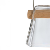 Hubbardton Forge More Cowbell Pendant, 1-Light, LED, Black, Clear, 40.3"W (136570-LED-STND-10-WD-ZM0560 5D6R27) 