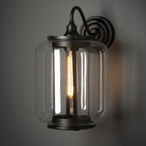 Hubbardton Forge Fairwinds Large Outdoor Sconce, 1-Light, Coastal Burnished Steel, Clear, 14.7"H (302553-SKT-78-ZM0724 5NXY2R) 