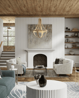 Currey and Company Micha Marble Accent Table 