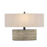Currey and Company Innkeeper Rustic Oval Table Lamp 