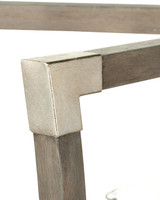 Currey and Company Bastian Small Gray Semi-Flush Mount 