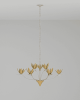 Currey and Company Paradiso Silver & Gold Chandelier 