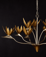 Currey and Company Paradiso Silver & Gold Chandelier 