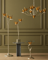 Currey and Company Paradiso Silver & Gold Chandelier 