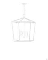 Currey and Company Denison Large White Lantern 