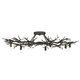 Currey and Company Rainforest Bronze Semi-Flush Mount 