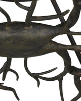 Currey and Company Rainforest Bronze Semi-Flush Mount 