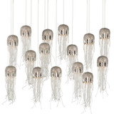 Currey and Company Medusa 15-Light Linear Multi-Drop Pendant 