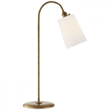 Visual Comfort & Co. Signature Collection Mia Table Lamp, 1-Light, Gilded Iron, Linen Shade, 28.5"H (TOB 3222GI-L D04QT) 