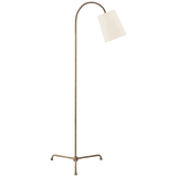 Visual Comfort & Co. Signature Collection Mia Floor Lamp, 1-Light, Gilded Iron, Linen Shade, 56"H (TOB 1021GI-L D07MW) 