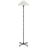Visual Comfort & Co. Signature Collection Grenol Floor Lamp, 1-Light, Bronze, Linen Shade, 53"H (S 1177BZ-L D05R9) 