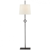 Visual Comfort & Co. Signature Collection Cranston Buffet Lamp, 1-Light, Aged Iron, Linen Shade, 34.75"H (S 3407AI-L D30J8) 