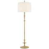 Visual Comfort & Co. Signature Collection Lotus Floor Lamp, 1-Light, Gild, Linen Shade, 68.5"H (BBL 1002G-L D31HT) 