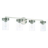 Capital Fuller Vanity Light, Brushed Nickel, 33.5"W 