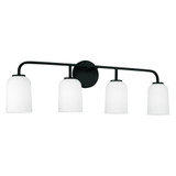Capital Lawson Vanity Light, Matte Black, 32.25"W 