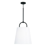 Capital Brody Pendant, Matte Black, 16"W 