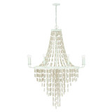 Capital Carissa Chandelier, Organic White, 40.5"W 