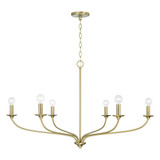 Capital Dolan Chandelier, Matte Brass, 39.75"W 
