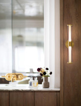 Hinkley Elin Medium LED Vanity Lacquered Brass 