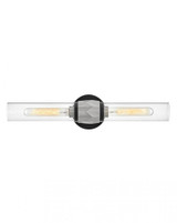 Hinkley Ellison Two Light Vanity Black, Brushed Nickel 