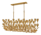 Hinkley Flora Ten Light Linear Chandelier Burnished Gold 