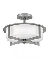 Hinkley Baxley Medium Semi-Flush Mount Antique Nickel 
