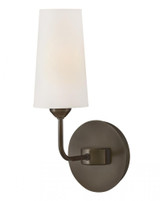 Hinkley Lewis Single Light Sconce Black Oxide 