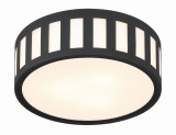 Crystorama Kendal Flush Mount - Black Forged 5"H 