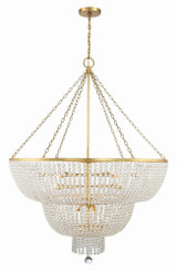 Crystorama Rylee Chandelier - Antique Gold 63.5"H 