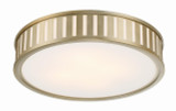 Crystorama Kendal Flush Mount - Vibrant Gold 5.25"H 