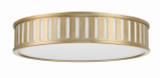 Crystorama Kendal Flush Mount - Vibrant Gold 5.25"H 