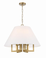 Crystorama Westwood Chandelier - Vibrant Gold 18.5"H 