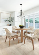 Crystorama Delilah Chandelier - Matte Black 27.5"H 