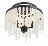 Crystorama Poppy 3 Light Semi Flush Mount 