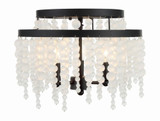 Crystorama Poppy 3 Light Semi Flush Mount 