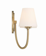 Crystorama Juno 2 Light Wall Sconce - Vibrant Gold 13"H 
