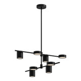 Kuzco Lighting Inc Jayden 40-in Black LED Chandelier 