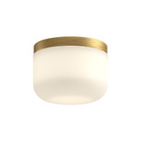 Kuzco Lighting Inc Mel 5-in Brushed Gold/Opal Glass LED Flush Mount 
