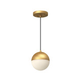 Kuzco Lighting Inc Monae 6-in Brushed Gold LED Pendant 