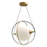 Kuzco Lighting Inc Aries 16-in Brushed Gold LED Pendant 