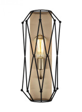 Visual Comfort & Co. Studio Collection Zarra Wall / Bath Sconce, 1-Light, Satin Brass, 15"H (4134101EN7-848 70707TV) 