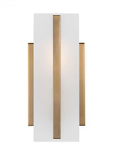 Visual Comfort & Co. Studio Collection Dex Wall Sconce, 1-Light, Satin Brass, Satin Etched Shade, 10"H (4154301-848 707010M) 