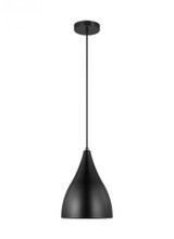Visual Comfort & Co. Studio Collection Oden Small Pendant, 1-Light, Midnight Black, 9"W (6545301-112 70705VF) 