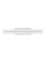 Visual Comfort & Co. Studio Collection Dex Wall Sconce, 3-Light, LED, Chrome, Satin Etched Shade, 29.88"H (4654303EN3-05 707011F) 