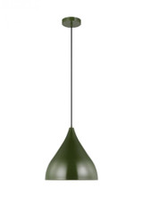Visual Comfort & Co. Studio Collection Oden Medium Pendant, 1-Light, LED, Olive, 14"W (6645301EN3-145 70705W1) 