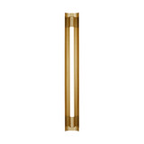 Visual Comfort & Co. Studio Collection Carson Bathroom Vanity Light, 1-Light, LED, Burnished Brass, White Shade, 3.5"W (KWL1101BBS 706X38X) 