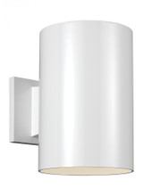 Visual Comfort & Co. Studio Collection Outdoor Cylinders Outdoor Wall Lantern, 1-Light, LED, White, 9"H (8313901EN3-15 70705W5) 