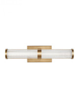 Visual Comfort & Co. Studio Collection Syden Wall Sconce, 1-Light, LED, Satin Brass, 19"H (4459293S-848 70705XR) 